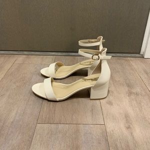 Low heels cream color size 9